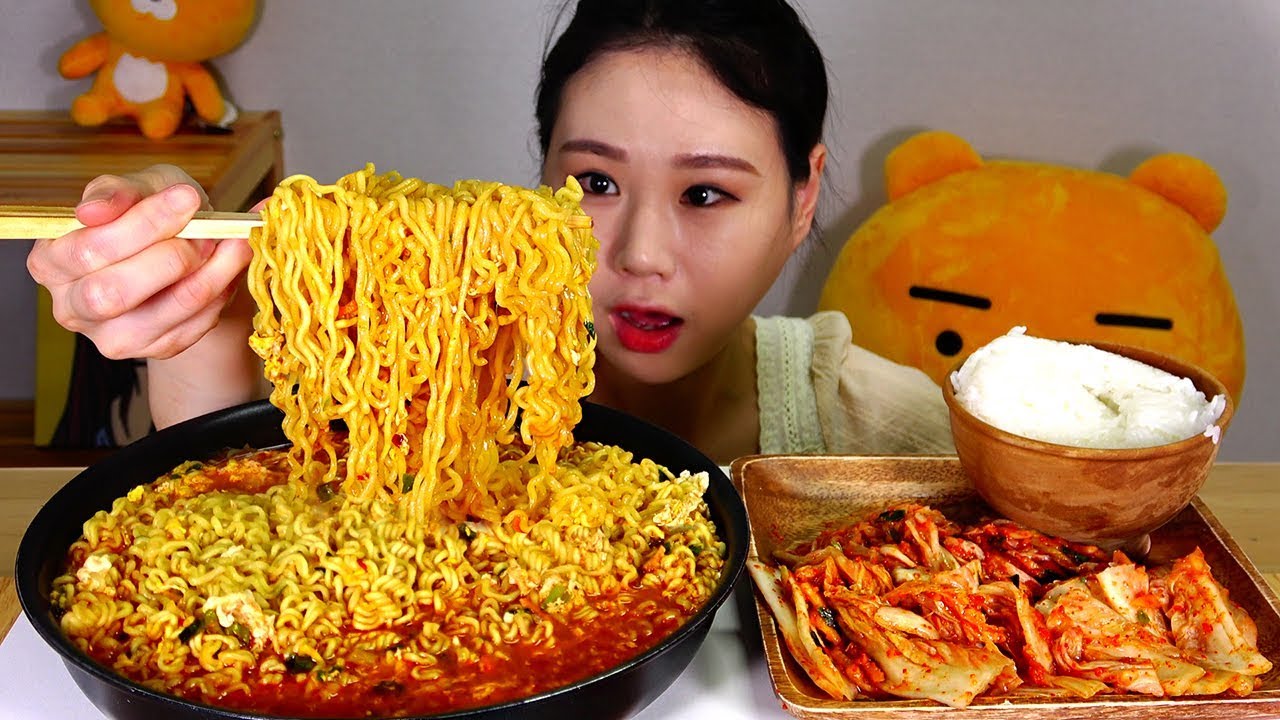 열라면4 달걀4 밥1 라면 먹방 Mukbang