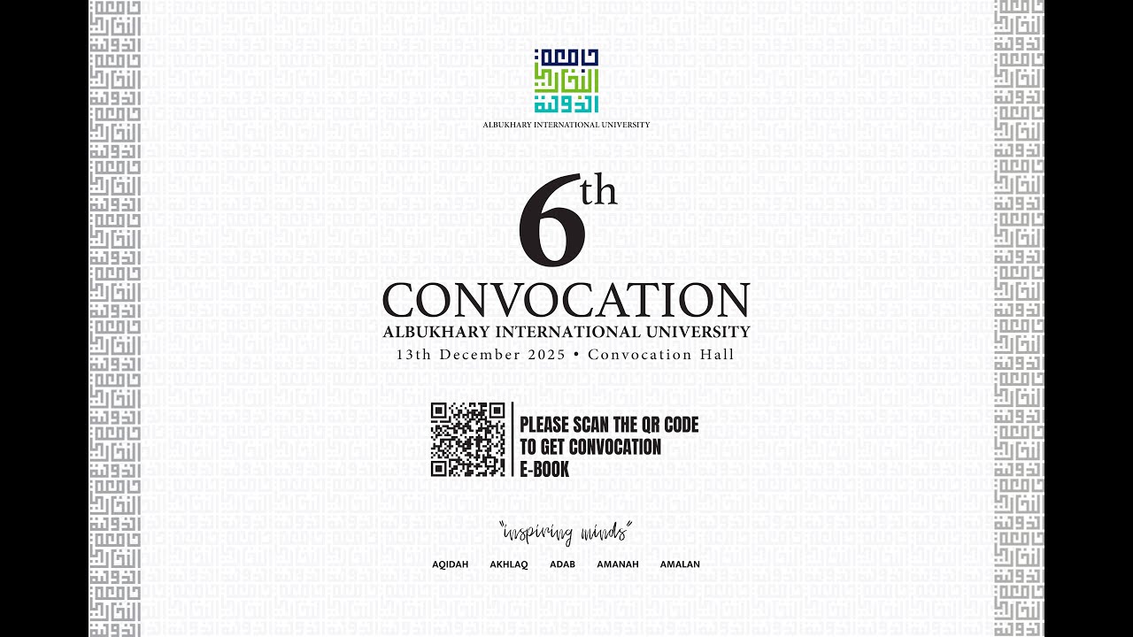 The 6th Convocation Ceremony Albukhary International University