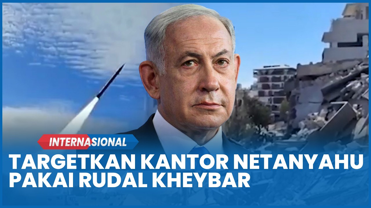 SALING SERANG! Iran Targetkan Kantor Netanyahu dan Markas Angkatan Udara Israel Pakai Rudal Kheybar