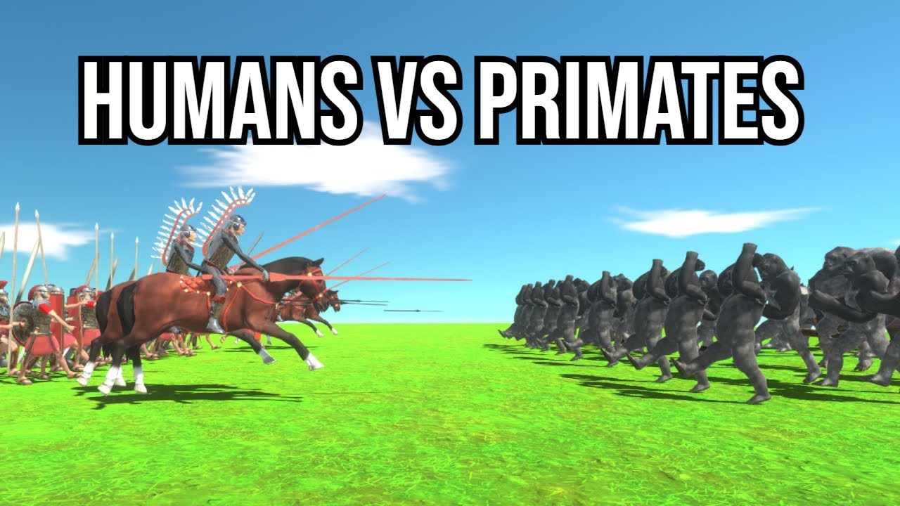 HUMAN ARMY VS PRIMATE ARMY | ARBS Gameplay