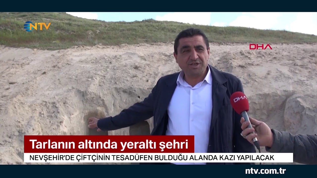 Tarlanın altından yeraltı şehri çıktı