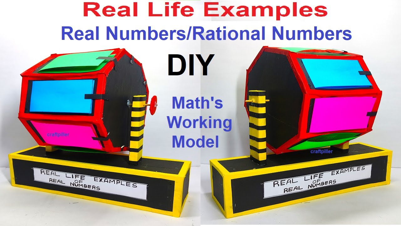 real life examples of real/rational numbers - math's working model - tlm - | craftpiller