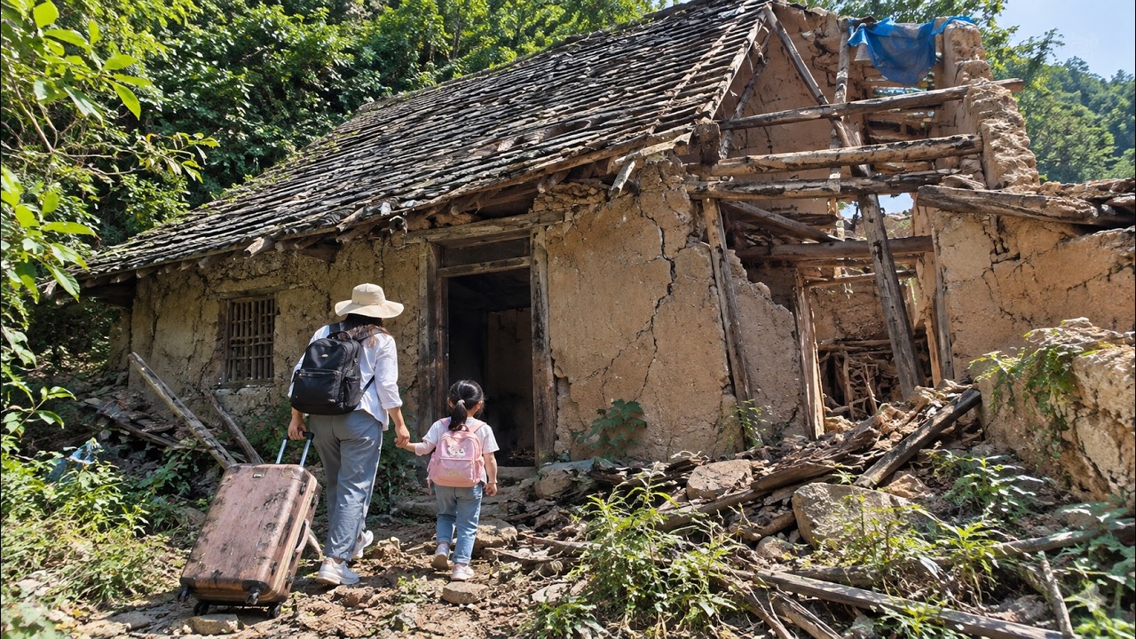 Losing Everything in a Storm,A Single Mother Rebuilt a Ruined House and Found Happiness with Her Son