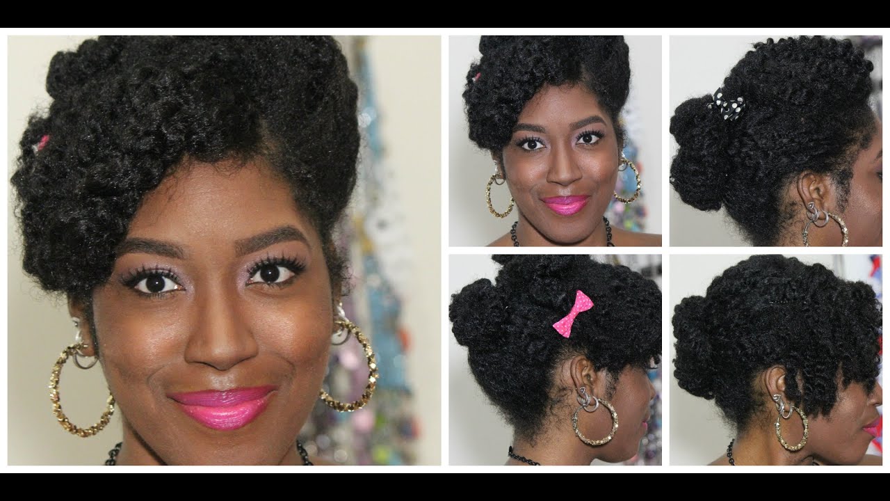 3 Easy Cute Bun Protective Styles