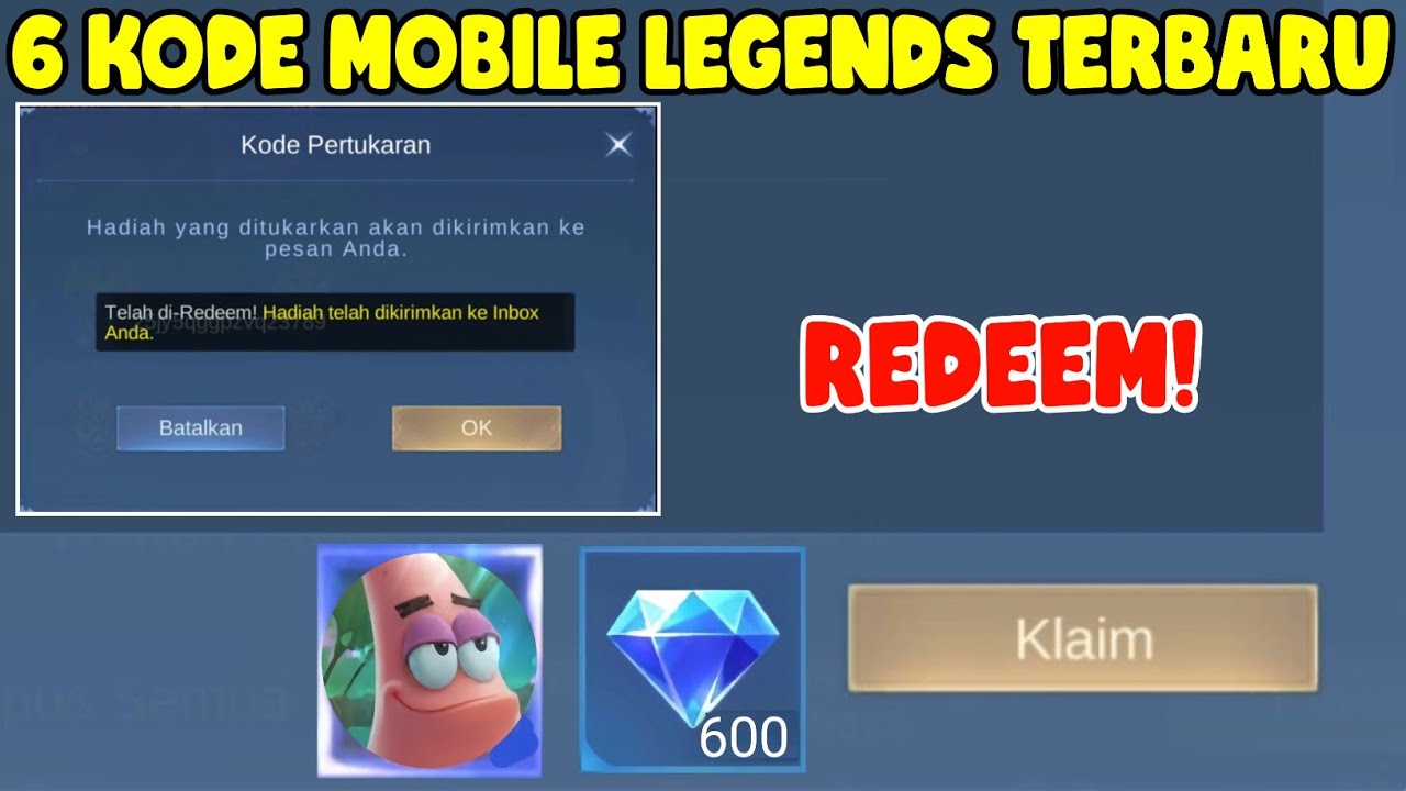 6 KODE REDEEM MOBILE LEGENDS TERBARU | KODE REDEEM ML HARI INI 2025