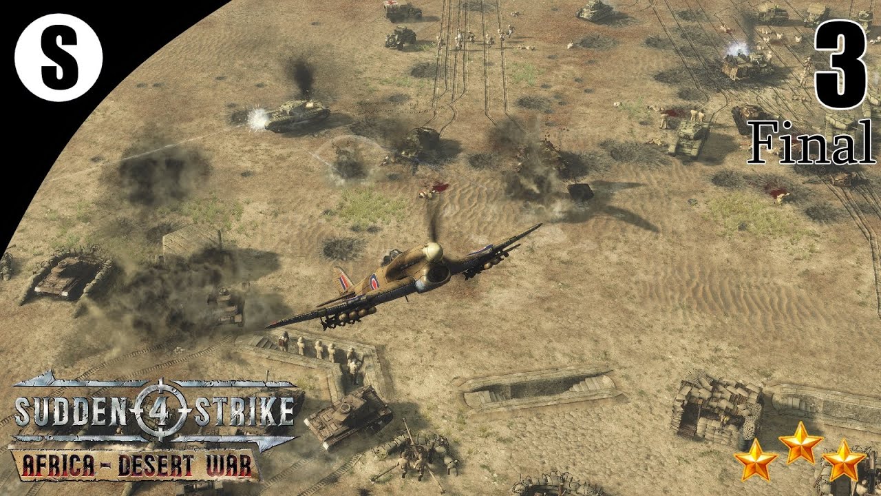 Прохождение Sudden Strike 4 - Africa: Desert War [Британия] ( Битва за линию Марета ) #3 Финал