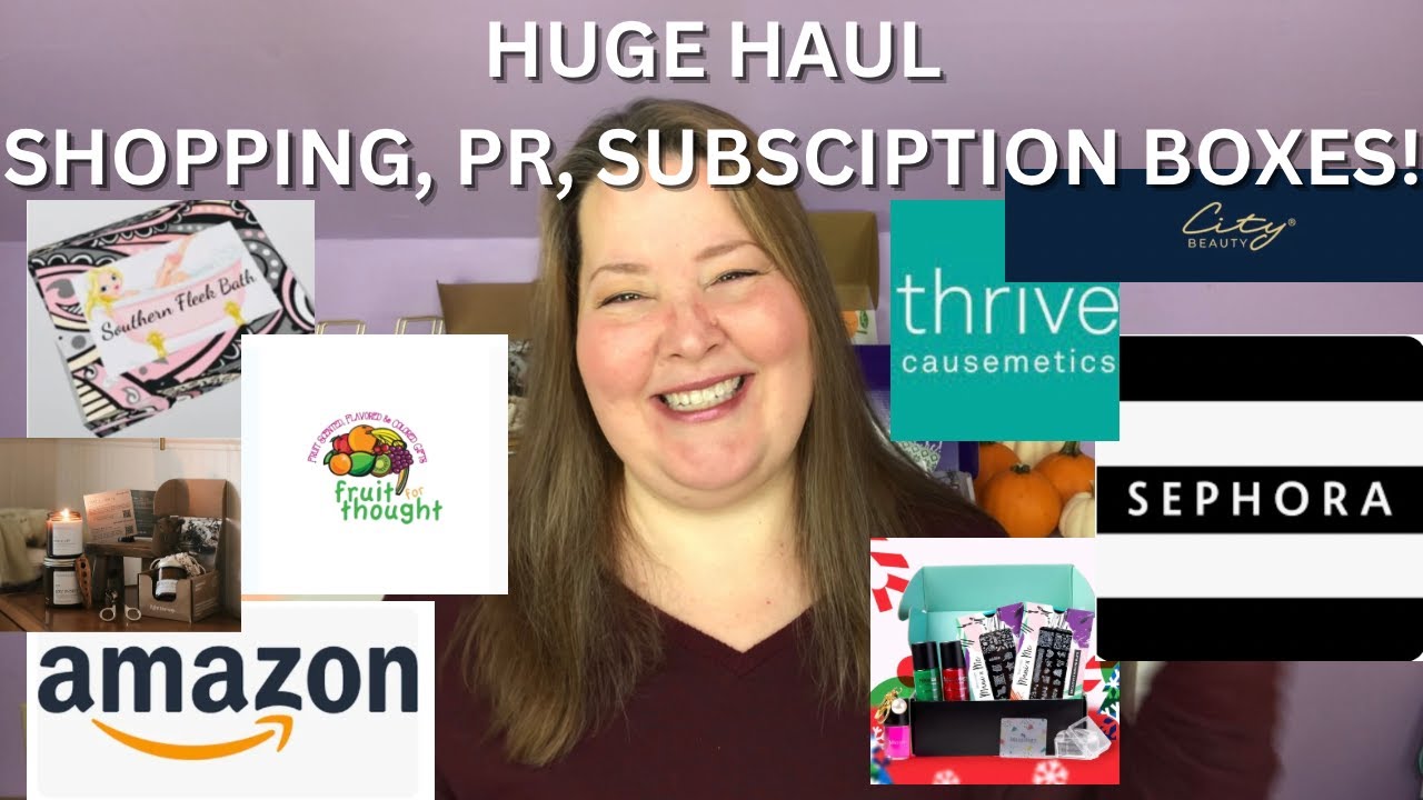 Huge Unboxing & Haul - Shopping & Sub Boxes