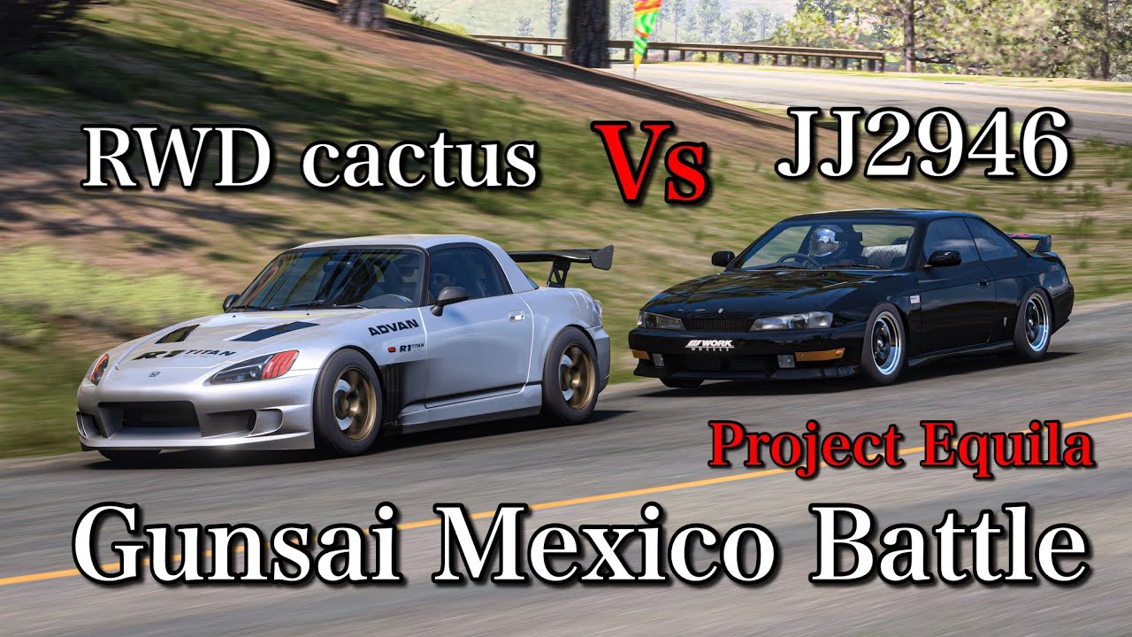 RWD cactus vs JJ2946 FH5 touge battle (Gunsai Mexico)