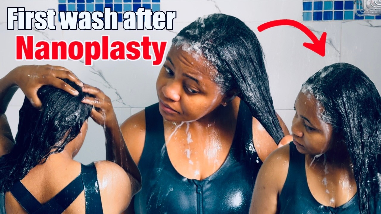 Первый день мытья после нанопластики на натуральных волосах типа 4c #нанопластика #4кресло