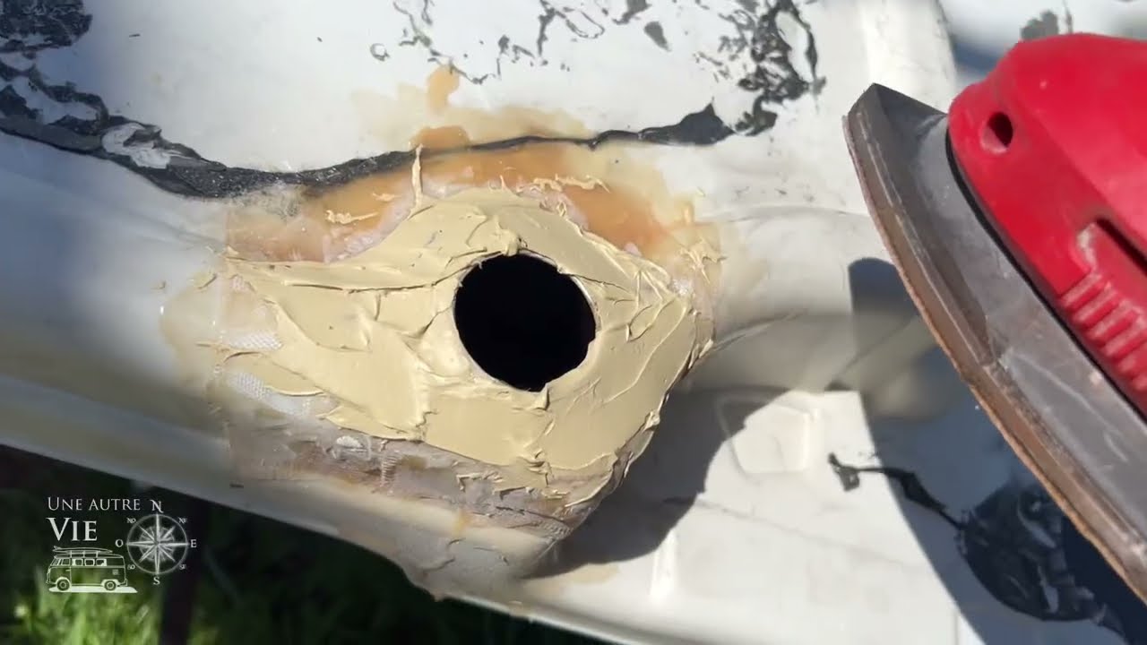Démontage et reparation du bac de douche de mon camping-car