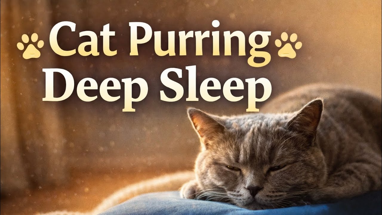 Healing Purring Cat 🐾 Piano Therapy for Deep Relaxation