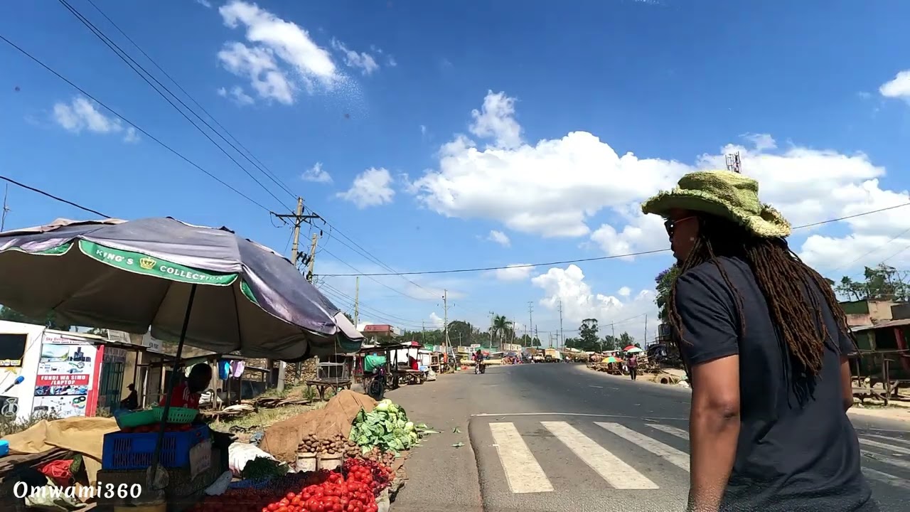 Roadside market in Kakamega County