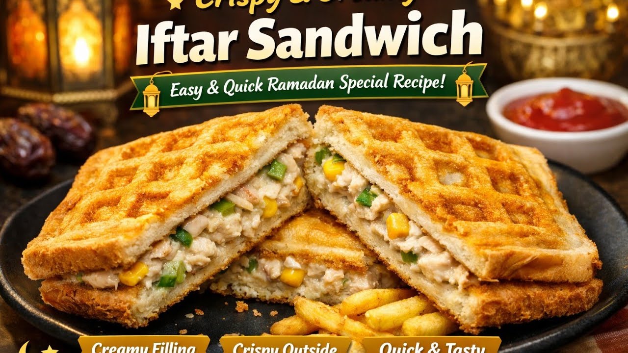 Crispy & Creamy Iftar Sandwich | Easy & Quick Ramadan Special Recipe