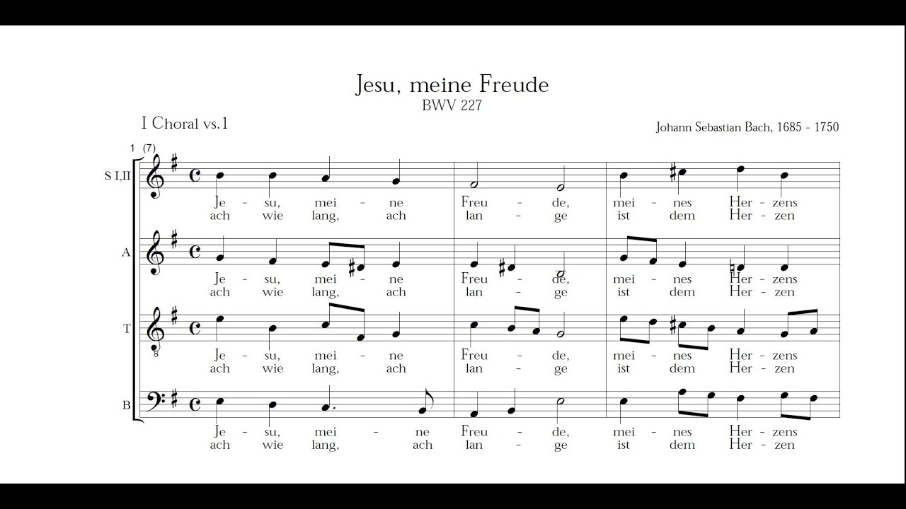 BWV227 Jesu, meine Freude (Bass)