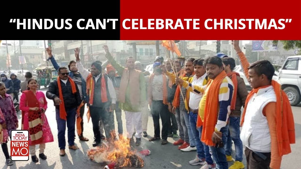 Assam: Bajrang Dal Disrupts Christmas Celebrations; Burn Santa Claus Effigies | NewsMo