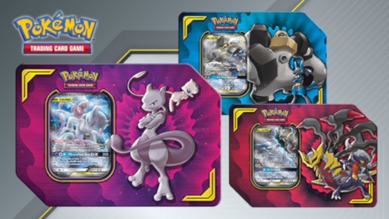 Opening 3x Pokémon TCG: Power Partnership Tins (Mewtwo & Mew)