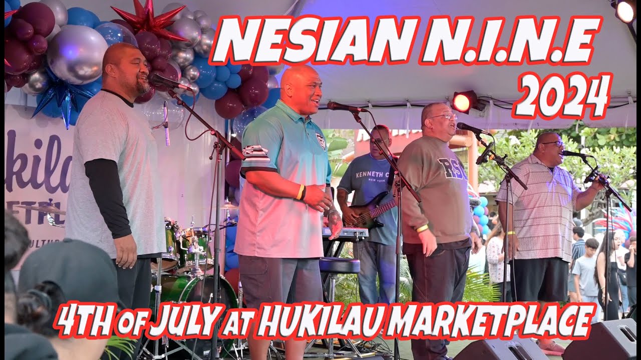 Nesian N I N E  at 4th of July Hukilau Marketplace July 4, 2024 Live Hawaii Music