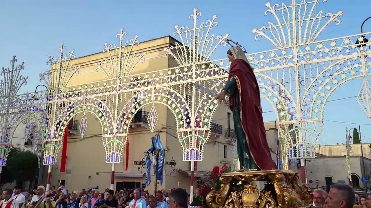 Erchie (Brindisi) processione di Sant'Irene e Santa Lucia 5 giugno 2022