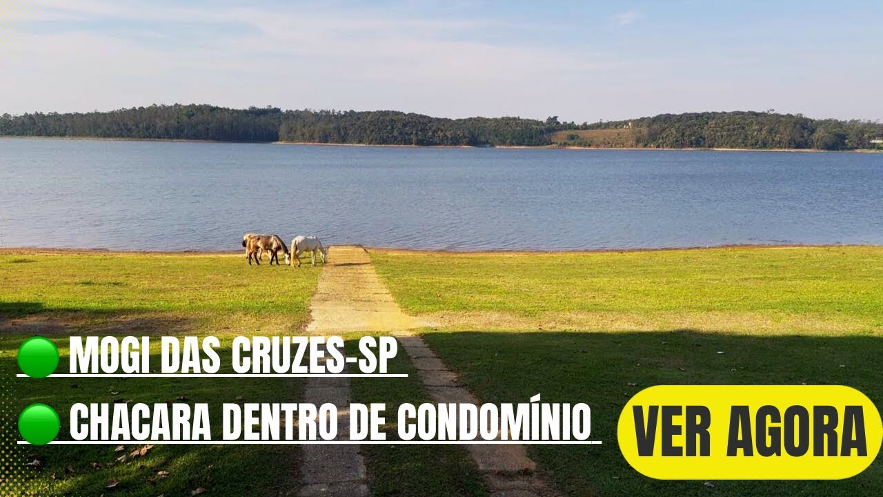 Linda Chácara com Vista e Acesso a Represa - Mogi das Cruzes-SP - Aceita Veículos como parte - VER! 