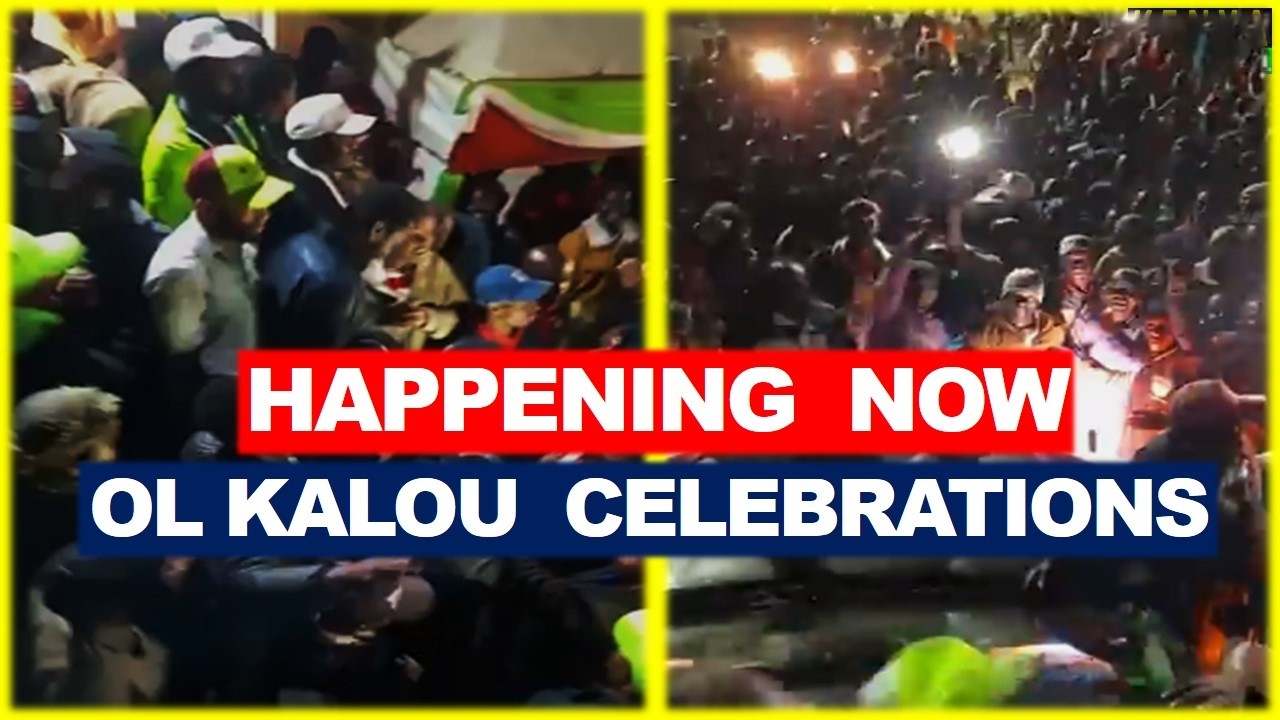 LIVE - Celebrations in Ol Kalou after DCP Kamau Victory in By-election
