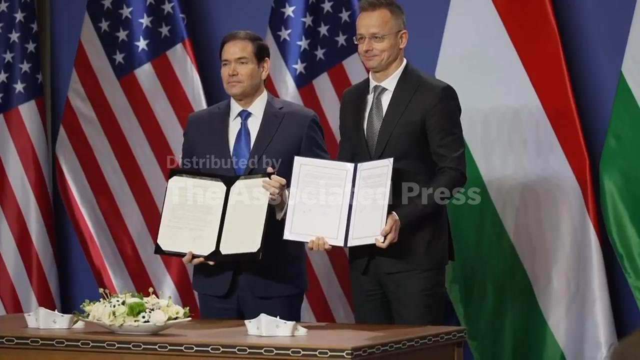 US and Hungary sign a civilian nuclear cooperation deal as Rubio meets Orbán in Budapest