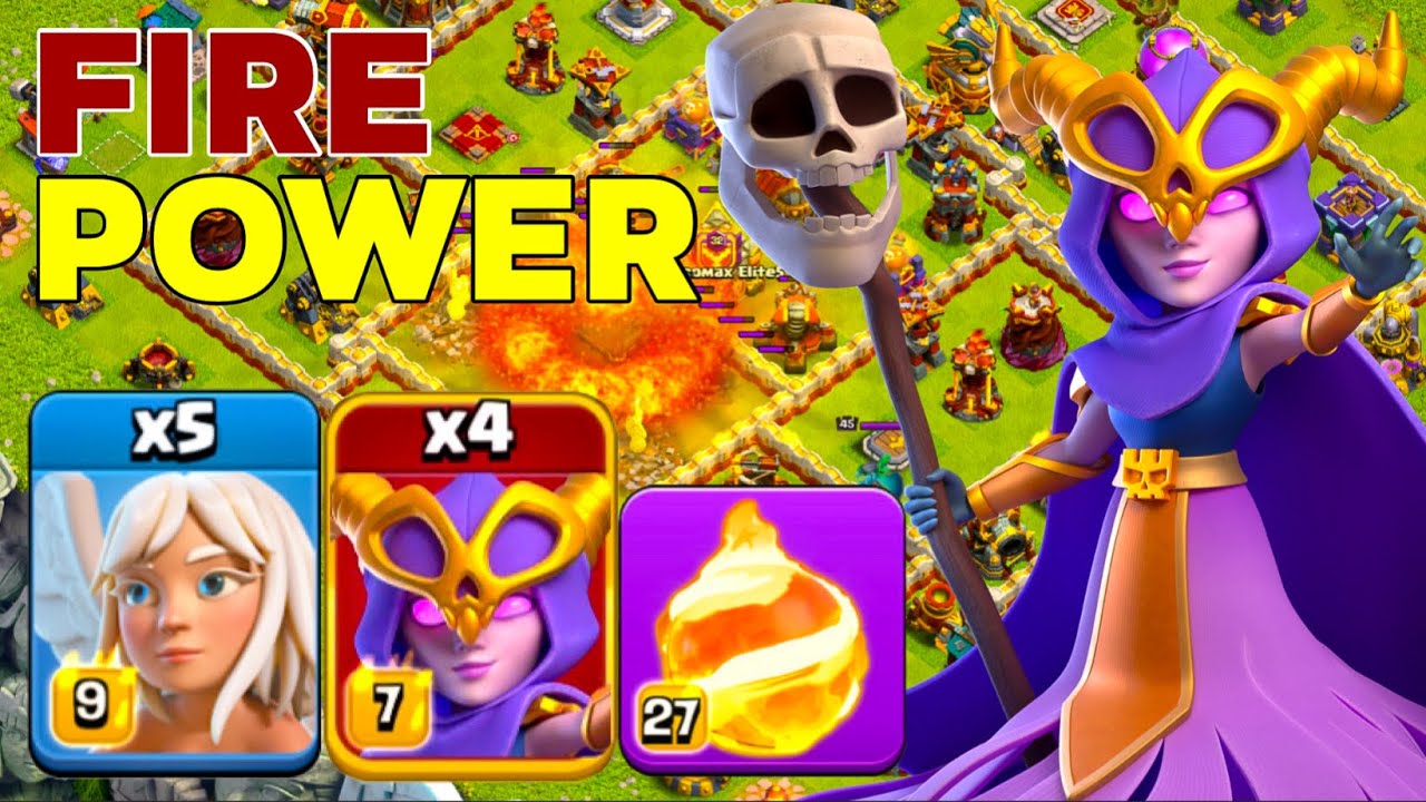 Mastering Fireball? TH16 Warden Walk Fireball Super Witch Legend League Attacks!