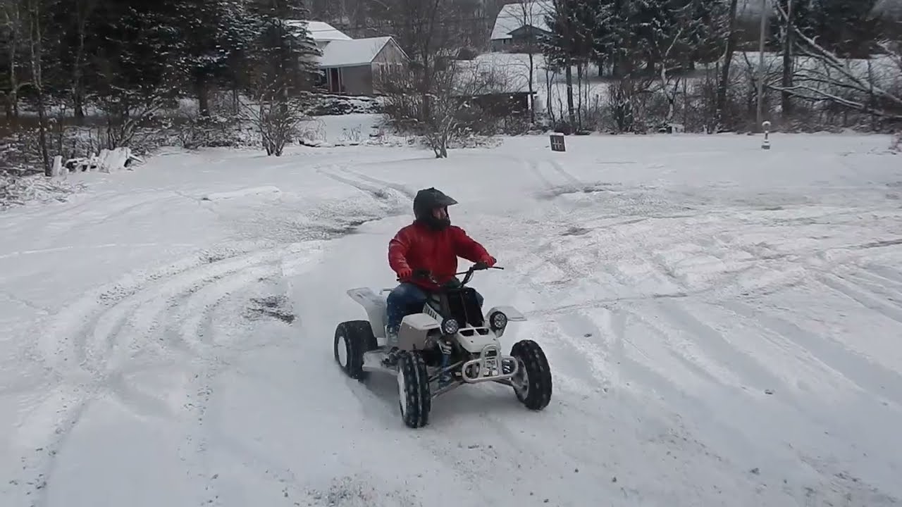 Dashing through the snow on my Banshee!