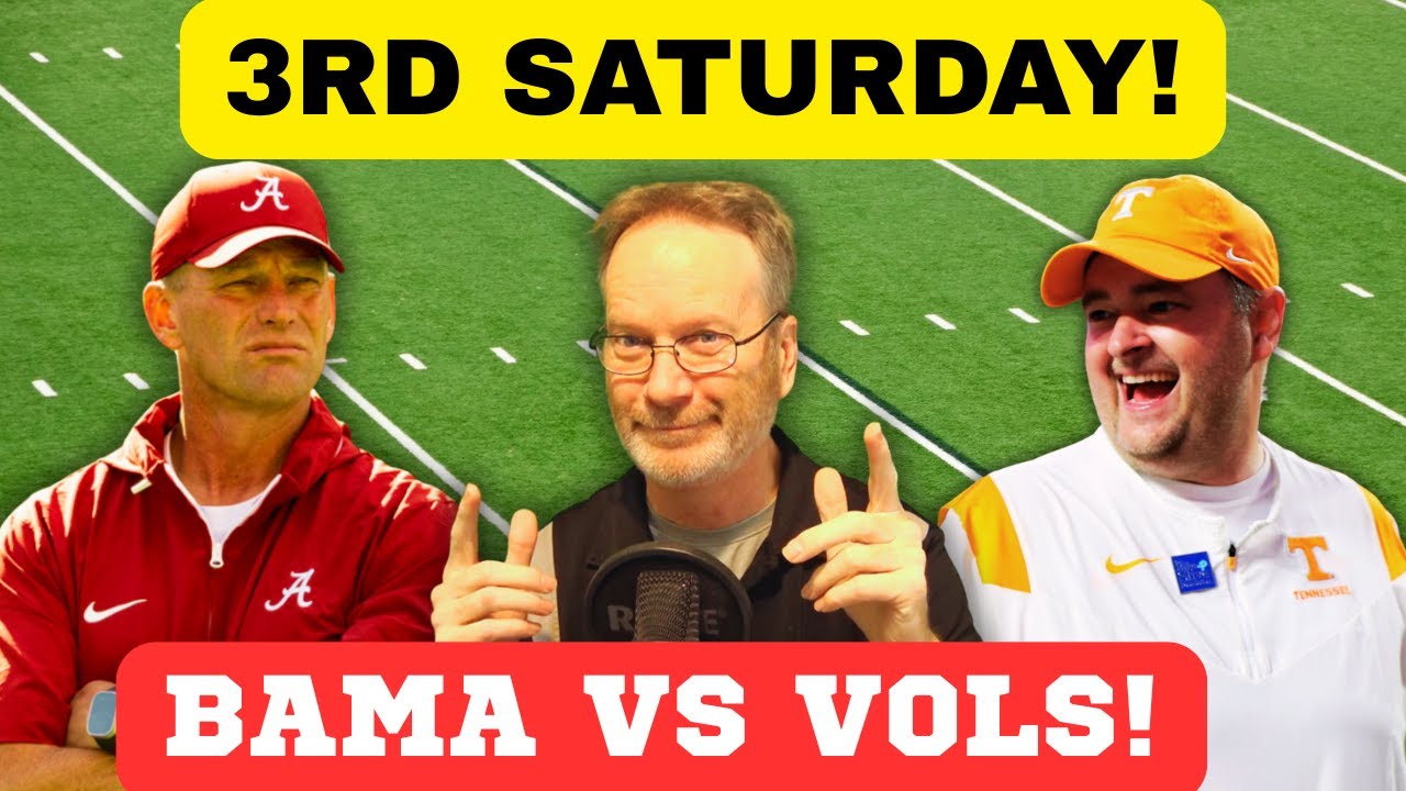 3-я суббота. Футбол Алабамы против Теннесси, футбола ЮАР, футбола Волс, футбола Арканзаса