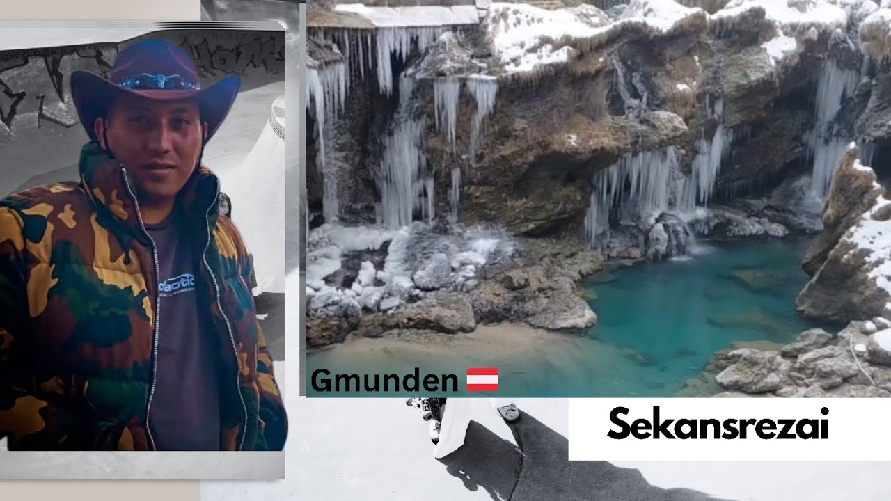 طبیعت سفیدپوش و آبشار سرد، لحظه‌ای جاودانه❄️🌨🇦🇹