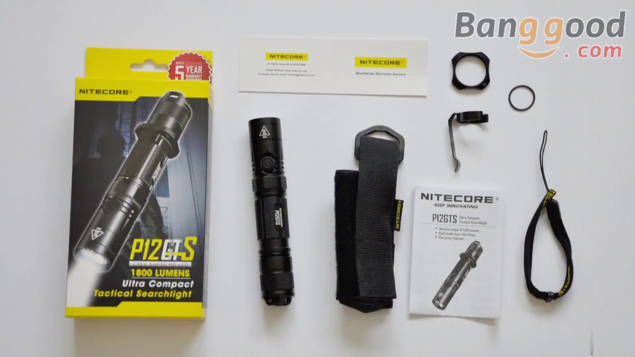 Nitecore P12GTS 1800LM EDC Outdoor Camping Tactical Flashlight | Banggood Flashlight