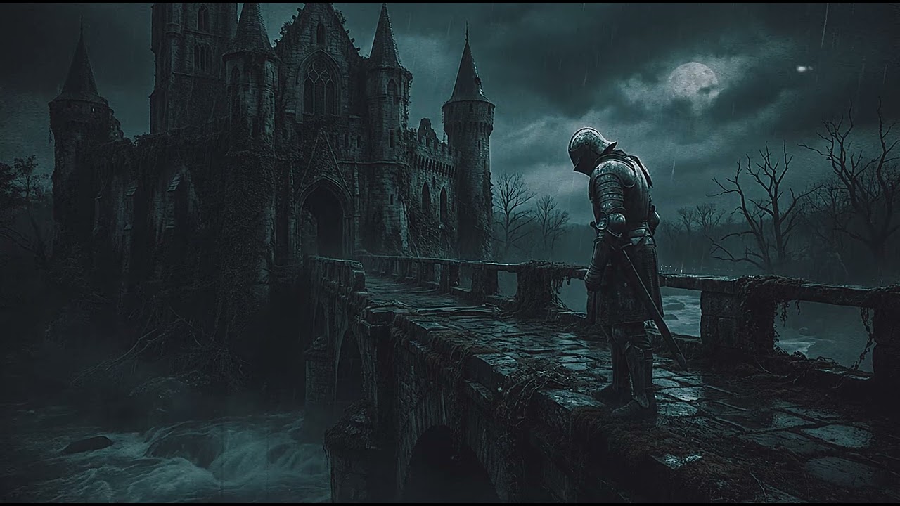 Dark Medieval Fantasy Music for Solitude | Rain-Soaked Castle Ambience