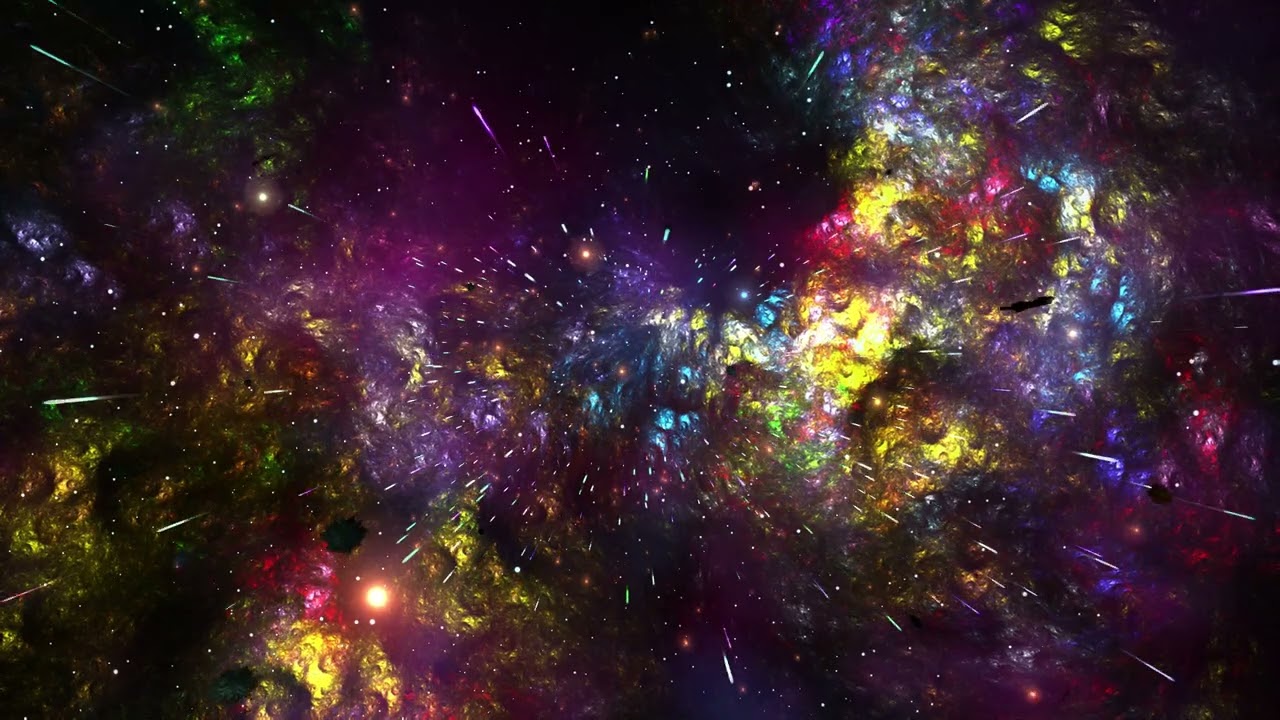 4K Galaxy Animation ║ HD Colorful Space Tour ║ Relaxation & Sleep 1-Hour Longest Stars Video Effect