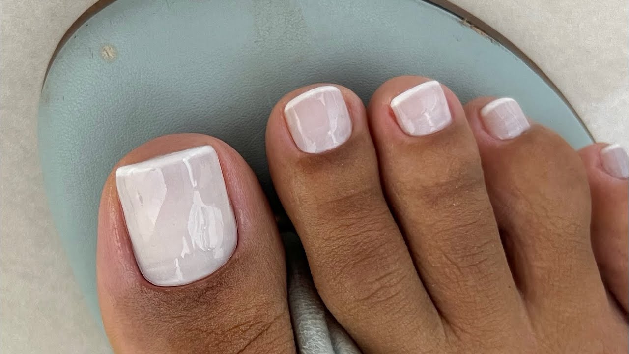 Como fazer francesinha nas unhas dos pés 😍