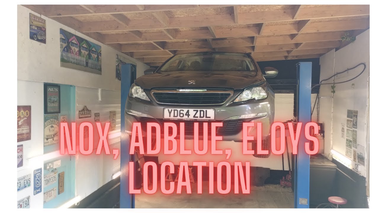 Руководство по расположению компонентов Adblue, Nox, DPF и Eloy для Peugeot 1.6 Bluehdi / hdi