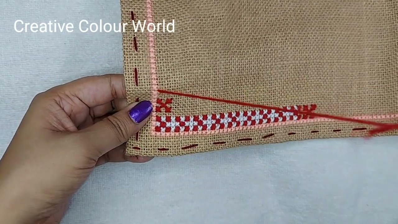 New Cross stitch border design ason ll Creative Colour World ll