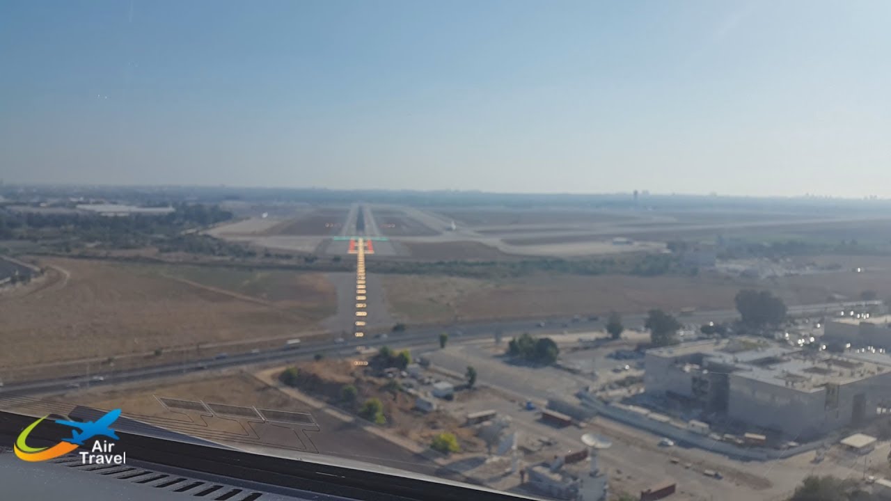 Approach, landing & taxi at Tel Aviv (TLV) - cockpit ✈