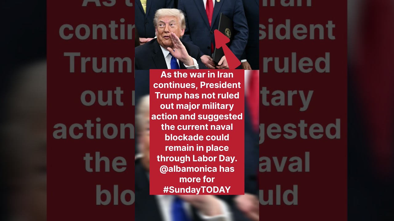 President Trump Warns of Potential Military Escalation in Iran as Naval Blockade Continues