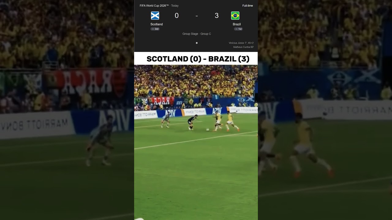 BRAZIL VS SCOTLAND ALL GOAL HIGHLIGHT WORLD CUP 2026