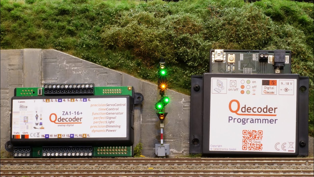 Komplexe Modellbahn-Lichtsignale einfach schalten. Mit Qdecoder und Rztec!
