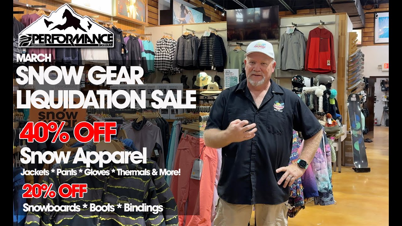 SNOW GEAR BLOWOUT &ndash; 40% OFF! Limited Time Sale at Performance Ski & Surf