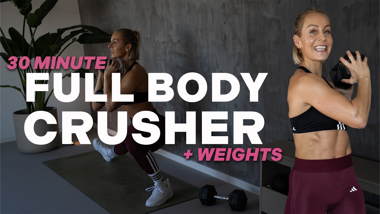 30 MIN FULL BODY CRUSHER | Strength and Conditioning | With Weights | Dumbbell | NO Repeat
