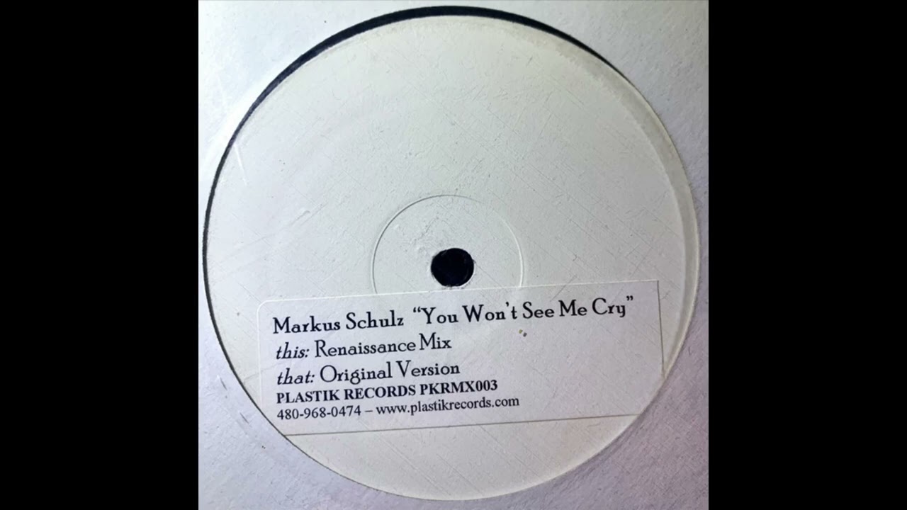 Markus Schulz - You Won't See Me Cry (Original Version) (1999)