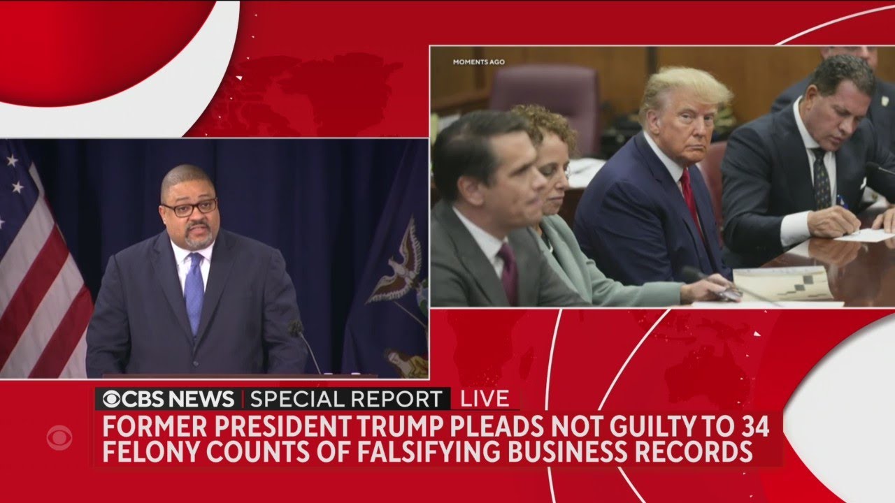 Manhattan DA Alvin Bragg speaks following Trump's arraignment