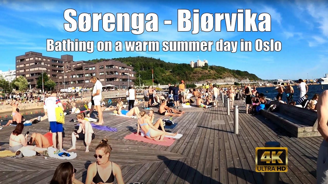 🇳🇴 Oslo Beach in Summer - S&oslash;renga and Bj&oslash;rvika bathing places