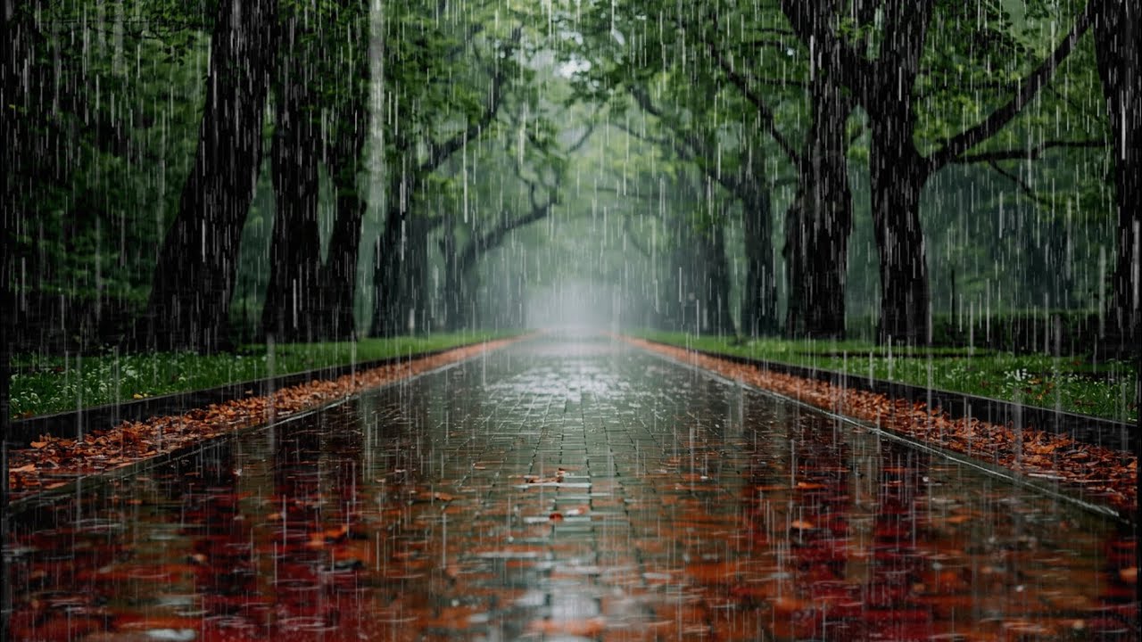 Peaceful Rain Sounds for Deep Restful Sleep 🌧️ Natural Rain for Insomnia & Stress Relief