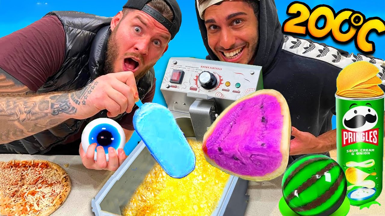 EIS , PIZZA , SCHOKORIEGEL und MEHR FRITTIEREN!!!