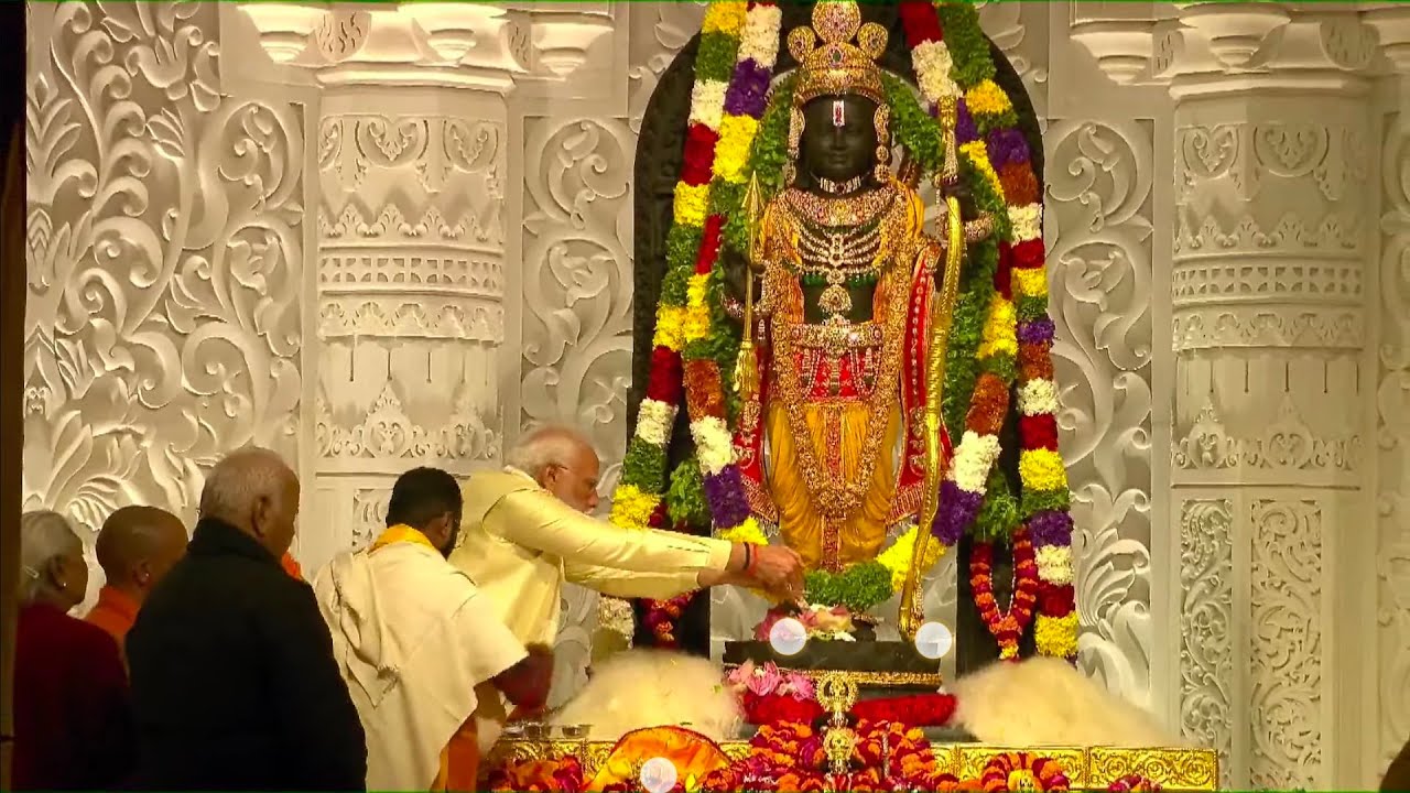 प्राण प्रतिष्ठा श्रीराम मंदिर अयोध्या धाम जी। Pran Pratistha Shriram Mandir Ayodhya Dham Ji