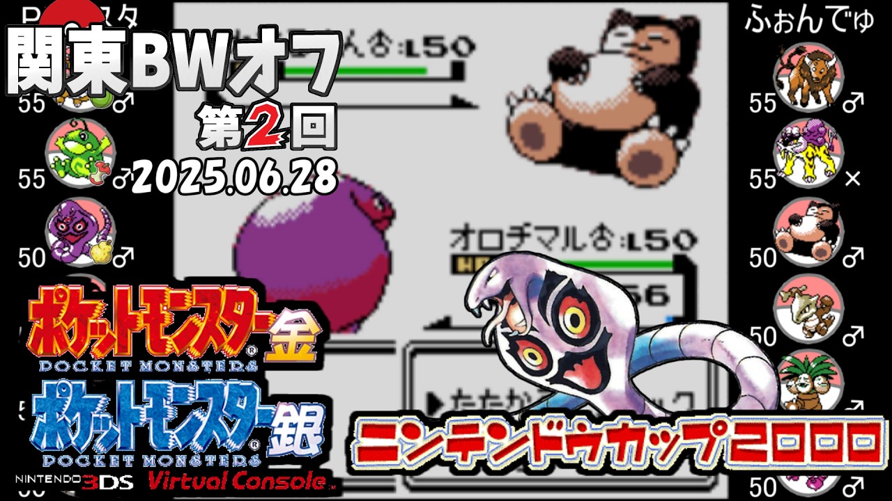 【ポケモン金銀VC／第２回関東BWオフ】 【フリー対戦】PKマスタ vs ふぉんでゅ②