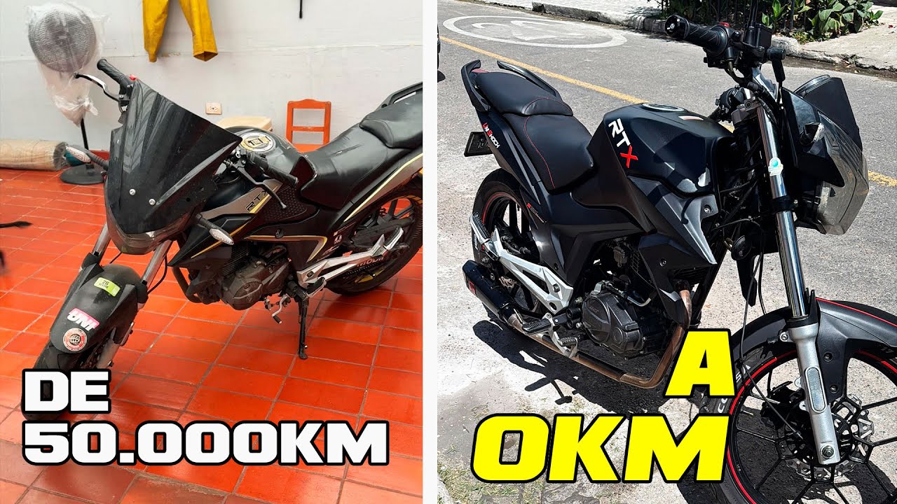 DEJE ASI SU MOTO! │ RESTAURACION RTX A NUEVA! │