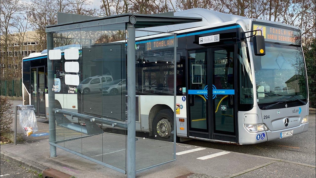 MERCEDES Citaro Facelift - Ligne 11 - Réseau STAN [NANCY] - VANDOEUVRE Roberval à TOMBLAINE Maria D.